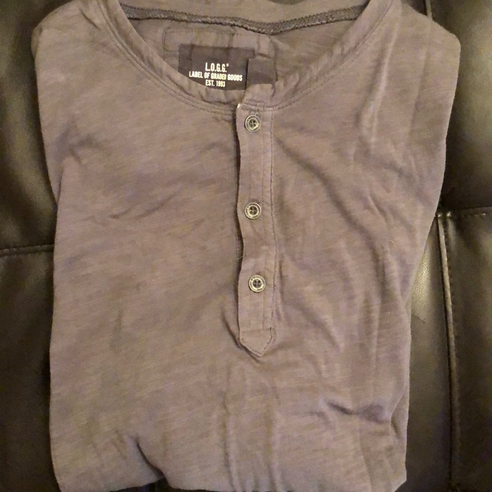 H&M Charcoal Henley.